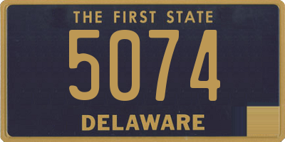 DE license plate 5074