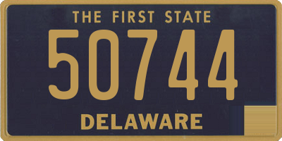 DE license plate 50744