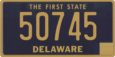 DE license plate 50745