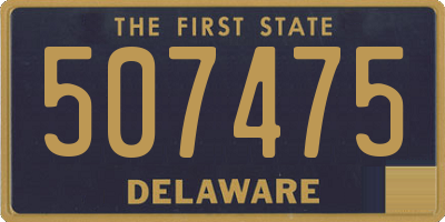 DE license plate 507475