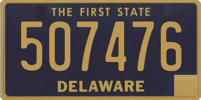 DE license plate 507476