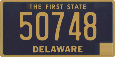 DE license plate 50748