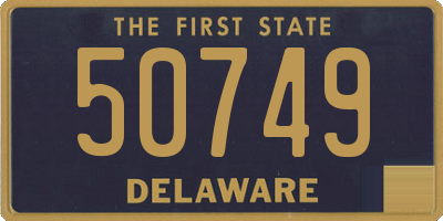 DE license plate 50749