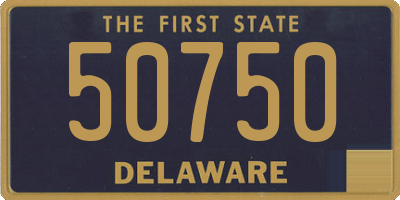 DE license plate 50750