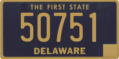 DE license plate 50751