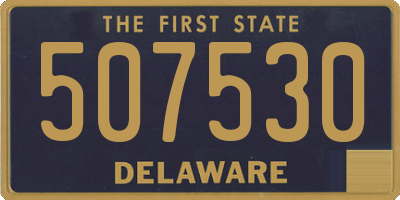DE license plate 507530