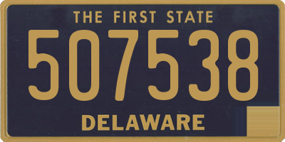 DE license plate 507538