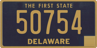 DE license plate 50754