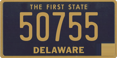 DE license plate 50755