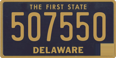 DE license plate 507550