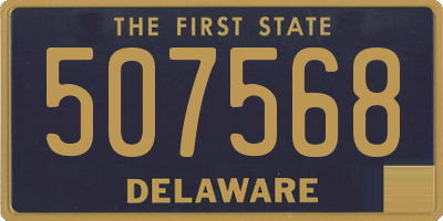 DE license plate 507568