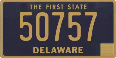 DE license plate 50757