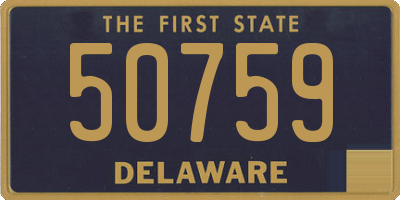 DE license plate 50759