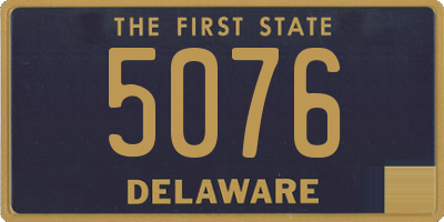 DE license plate 5076