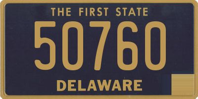 DE license plate 50760