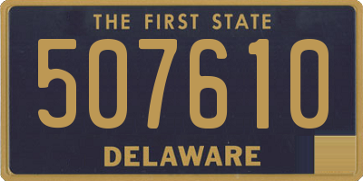 DE license plate 507610