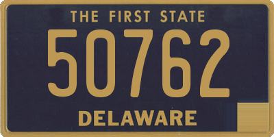 DE license plate 50762