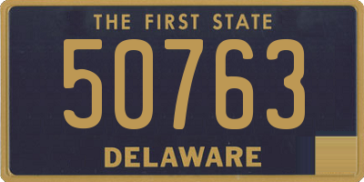 DE license plate 50763