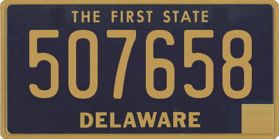 DE license plate 507658