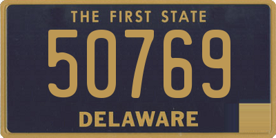 DE license plate 50769