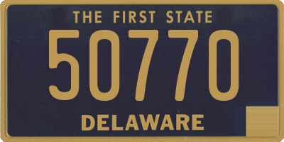 DE license plate 50770