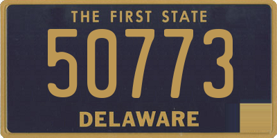 DE license plate 50773