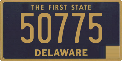 DE license plate 50775