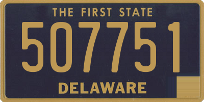 DE license plate 507751
