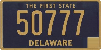 DE license plate 50777