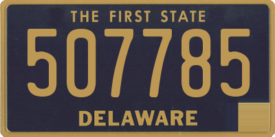 DE license plate 507785