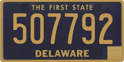 DE license plate 507792