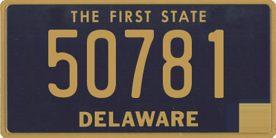 DE license plate 50781