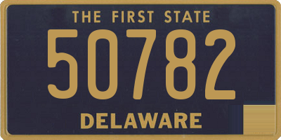 DE license plate 50782