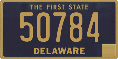 DE license plate 50784