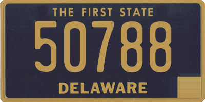 DE license plate 50788