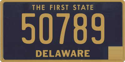 DE license plate 50789