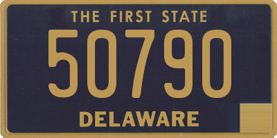 DE license plate 50790