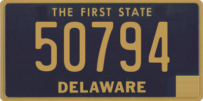DE license plate 50794