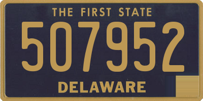DE license plate 507952