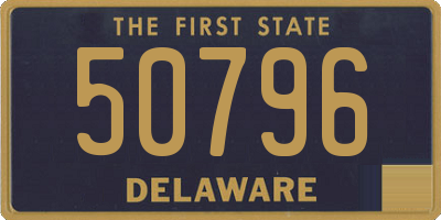 DE license plate 50796