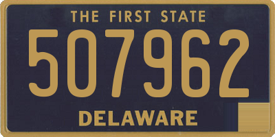 DE license plate 507962