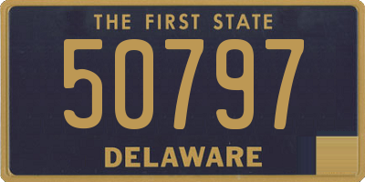 DE license plate 50797
