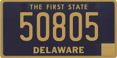 DE license plate 50805