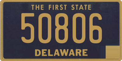 DE license plate 50806