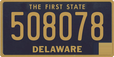 DE license plate 508078