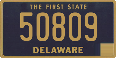DE license plate 50809