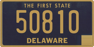 DE license plate 50810