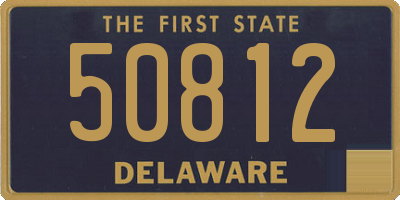 DE license plate 50812