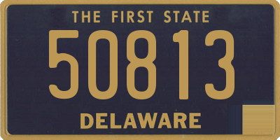 DE license plate 50813