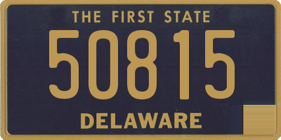 DE license plate 50815